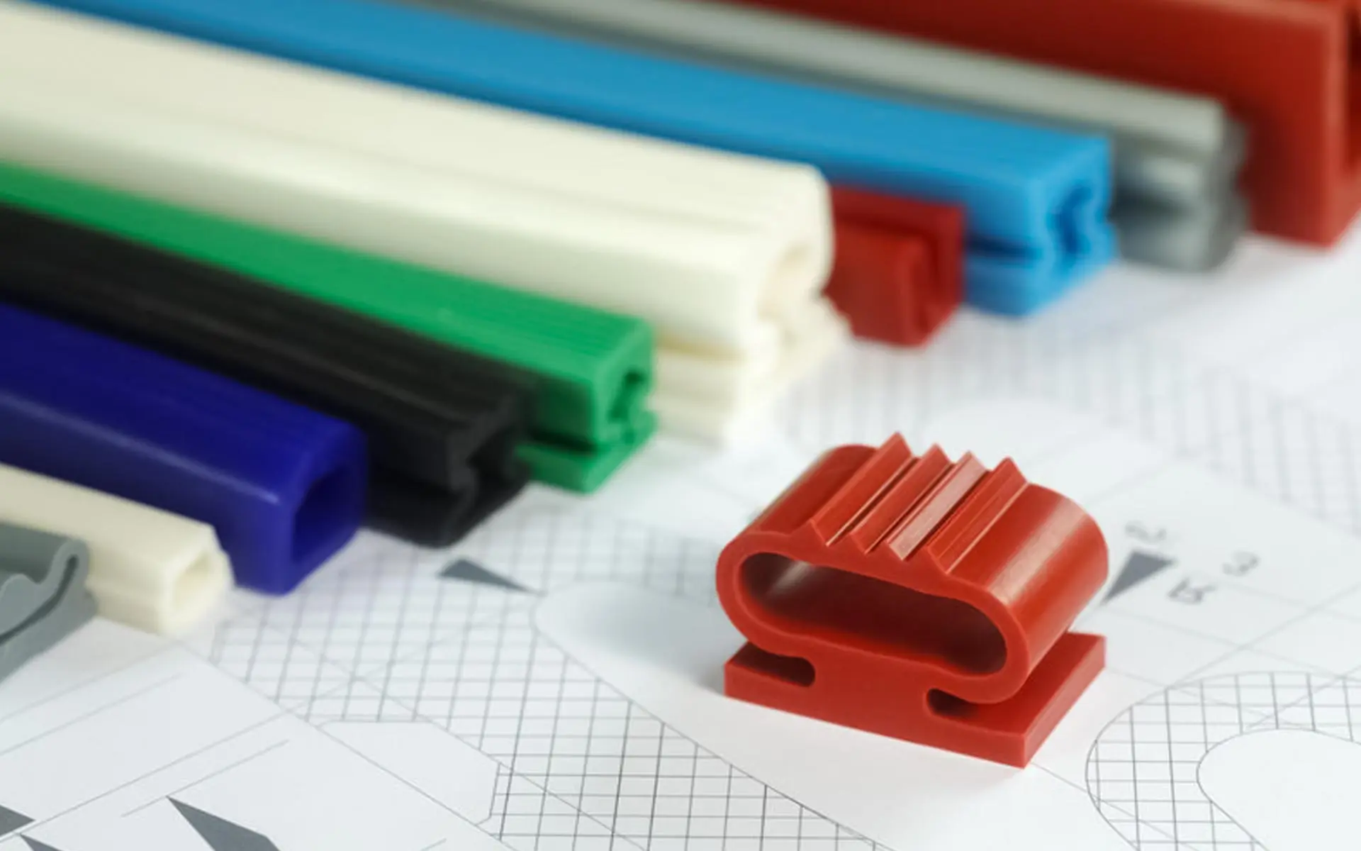 Silicone profielen in verschillende soorten en kleuren