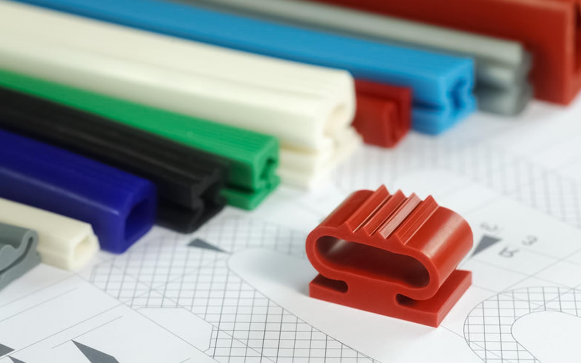 Silicone profielen in verschillende soorten en kleuren